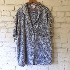 Victoria's Secret Satin Watercolor Pajama Top